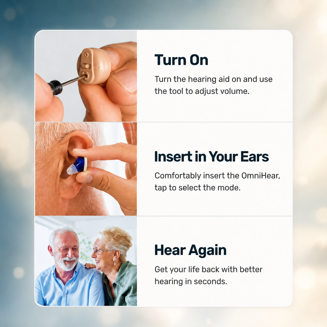 The ClarityPro CIC Rechargeables Hearing Device (Pair)